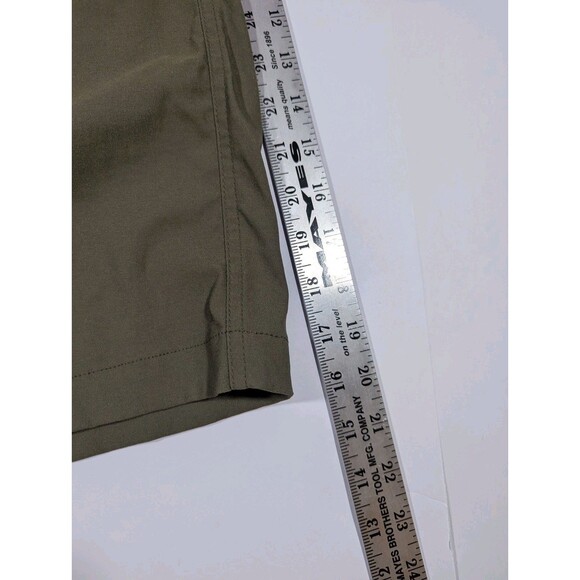 Prana Brion Casual Outdoor Hiking Shorts 34x9 Olive Green Mens - Picture 6 of 9